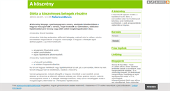 Desktop Screenshot of koszveny.blog.hu