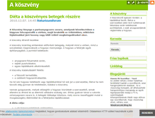 Tablet Screenshot of koszveny.blog.hu