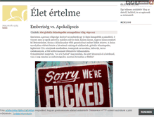 Tablet Screenshot of eletertelme.blog.hu