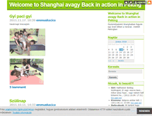 Tablet Screenshot of emmainshanghai.blog.hu