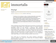 Tablet Screenshot of immortalis.blog.hu