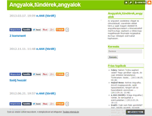 Tablet Screenshot of angyaliutmutatas.blog.hu