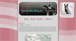 Desktop Screenshot of horse-life.blog.cz