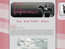 Tablet Screenshot of horse-life.blog.cz