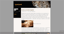 Desktop Screenshot of lynxland.blog.cz