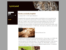 Tablet Screenshot of lynxland.blog.cz