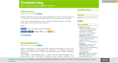 Desktop Screenshot of onvedelem.blog.hu