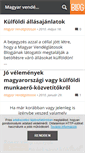 Mobile Screenshot of magyarvendeglatosok.blog.hu