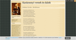 Desktop Screenshot of karacsonyiversekesdalok.blog.hu