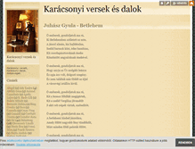 Tablet Screenshot of karacsonyiversekesdalok.blog.hu