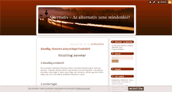 Desktop Screenshot of alternativ.blog.hu
