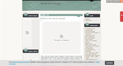 Desktop Screenshot of kiraly-eva.blog.hu