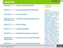 Tablet Screenshot of cimke.blog.hu