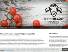 Tablet Screenshot of fekete-barany.blog.hu