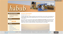 Desktop Screenshot of habub.blog.hu