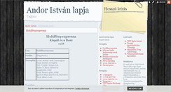 Desktop Screenshot of andor.blog.hu
