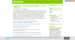 Desktop Screenshot of mittalaltamma.blog.hu