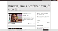 Desktop Screenshot of bozotvirag.blog.hu
