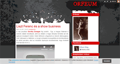 Desktop Screenshot of orfeum.blog.hu