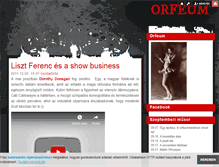 Tablet Screenshot of orfeum.blog.hu