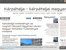 Tablet Screenshot of karpatalja.blog.hu