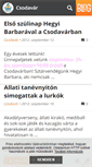 Mobile Screenshot of csodavar.blog.hu