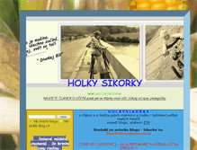 Tablet Screenshot of holkysikorky.blog.cz