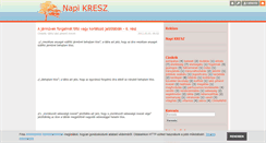 Desktop Screenshot of napikresz.blog.hu