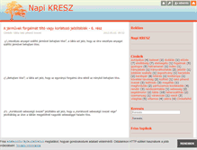 Tablet Screenshot of napikresz.blog.hu