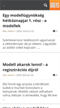 Mobile Screenshot of modell.blog.hu