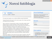 Tablet Screenshot of norcsifut.blog.hu