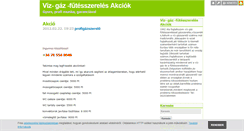 Desktop Screenshot of profigazszerelo.blog.hu