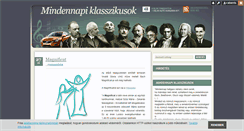 Desktop Screenshot of klasszikusok.blog.hu