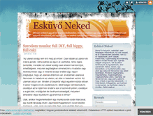 Tablet Screenshot of eskuvoneked.blog.hu