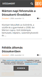 Mobile Screenshot of dozsakert.blog.hu
