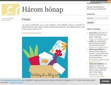 Tablet Screenshot of haromhonap.blog.hu
