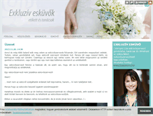 Tablet Screenshot of exkluziveskuvo.blog.hu