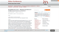 Desktop Screenshot of miltonkonferencia.blog.hu