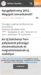 Mobile Screenshot of miltonkonferencia.blog.hu