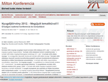 Tablet Screenshot of miltonkonferencia.blog.hu