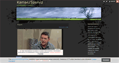 Desktop Screenshot of kamaszszerviz.blog.hu