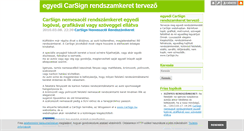 Desktop Screenshot of egyedicarsignrendszamkeret.blog.hu