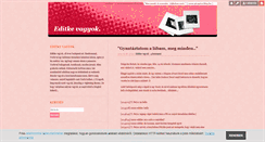 Desktop Screenshot of editkevagyok.blog.hu