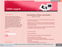 Tablet Screenshot of editkevagyok.blog.hu