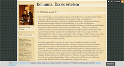 Desktop Screenshot of kolumna.blog.hu