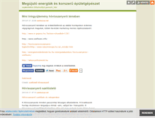 Tablet Screenshot of napkollektor-hoszivattyu-passzivhaz.blog.hu