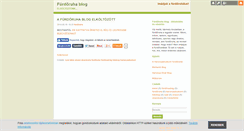 Desktop Screenshot of furdoruha.blog.hu