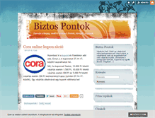 Tablet Screenshot of biztospontok.blog.hu