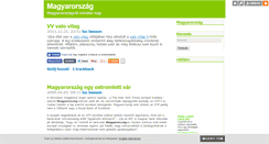 Desktop Screenshot of 1magyarorszag.blog.hu