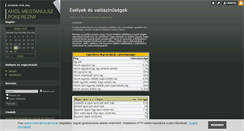Desktop Screenshot of pokerstrategia.blog.hu